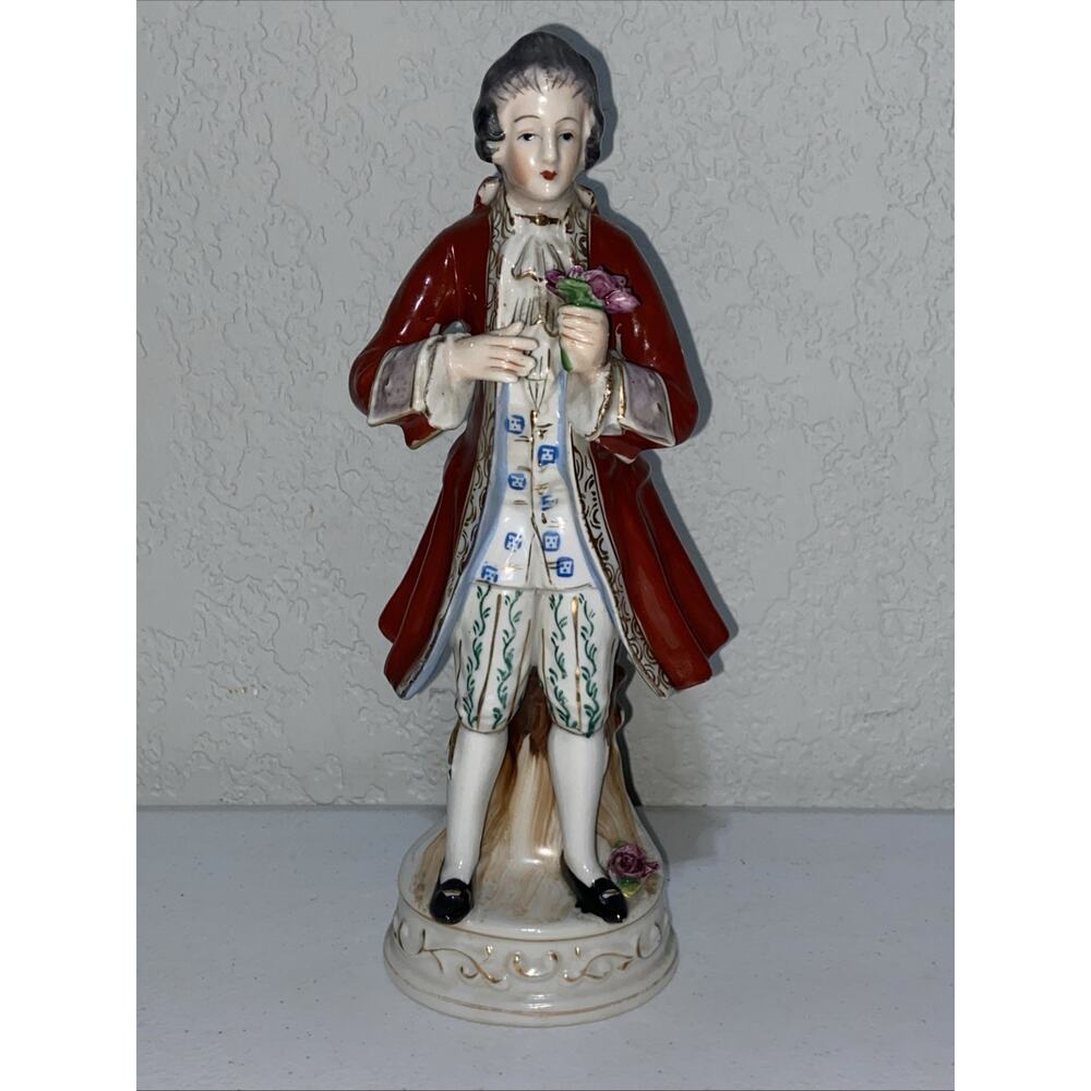 Rare Vintage Lot Of 4 Men‎ Victorian Royal Figurines Made In Occupied Japan 10” - Picture 9 of 14